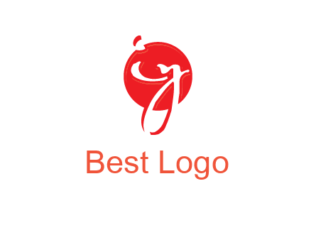 Letters i and y inside the circle logo