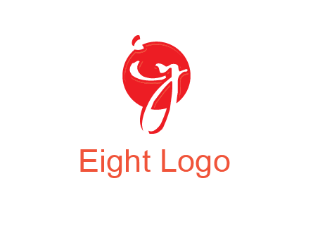 Letters i and y inside the circle logo