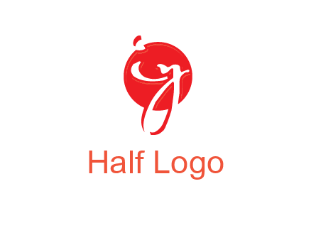 Letters i and y inside the circle logo