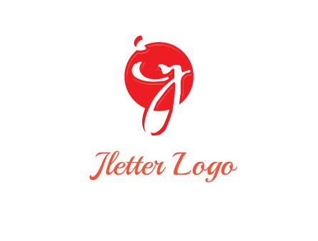 Letters i and y inside the circle logo