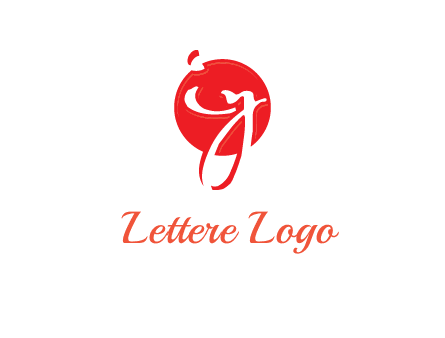 Letters i and y inside the circle logo