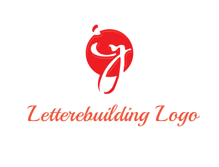 Letters i and y inside the circle logo
