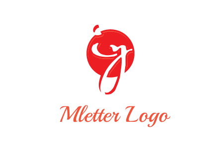 Letters i and y inside the circle logo