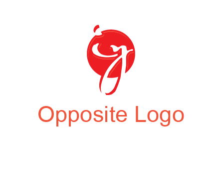 Letters i and y inside the circle logo