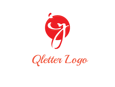 Letters i and y inside the circle logo