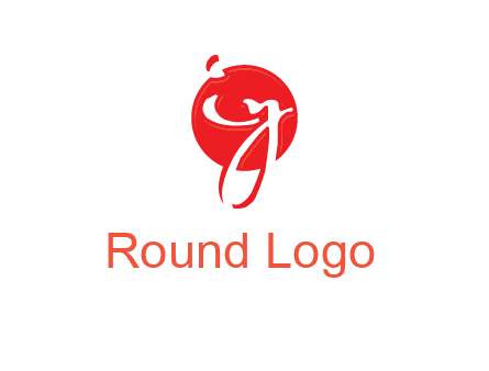 Letters i and y inside the circle logo
