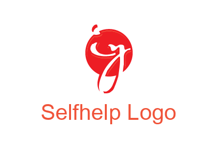 Letters i and y inside the circle logo