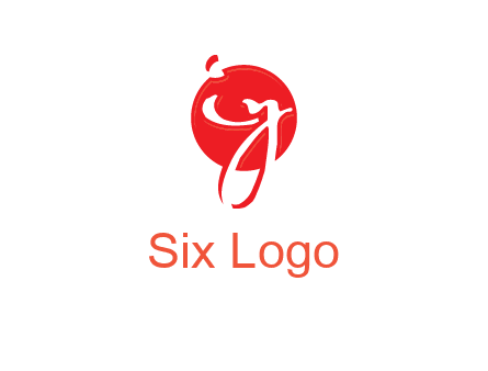 Letters i and y inside the circle logo