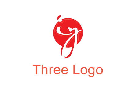 Letters i and y inside the circle logo