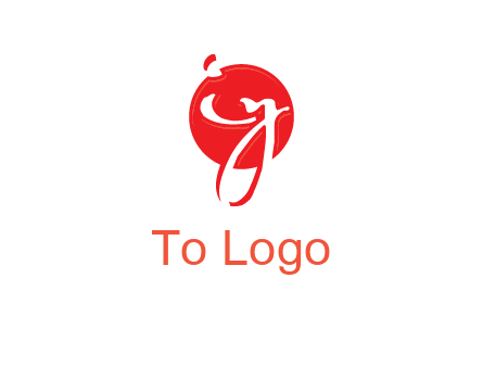 Letters i and y inside the circle logo