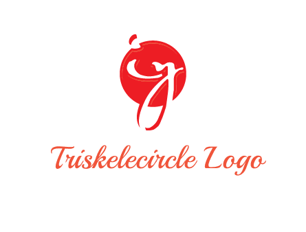 Letters i and y inside the circle logo