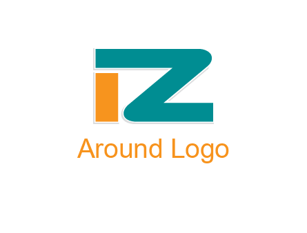 letter I together with letter Z