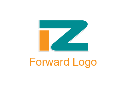 letter I together with letter Z