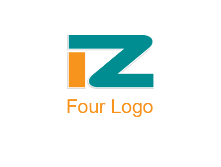letter I together with letter Z
