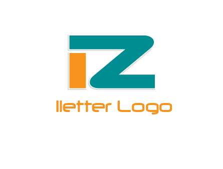 letter I together with letter Z