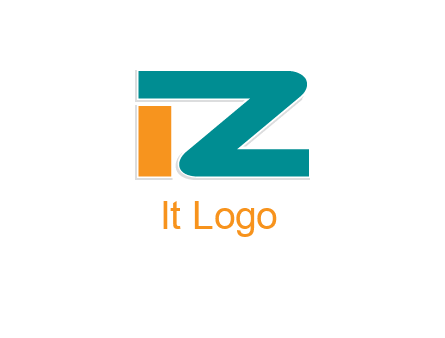 letter I together with letter Z
