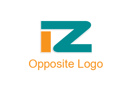 letter I together with letter Z