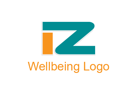 letter I together with letter Z