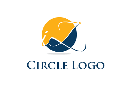 Letters i and z inside the circle logo