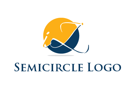 Letters i and z inside the circle logo