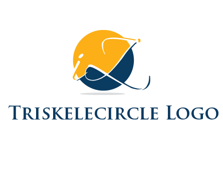 Letters i and z inside the circle logo