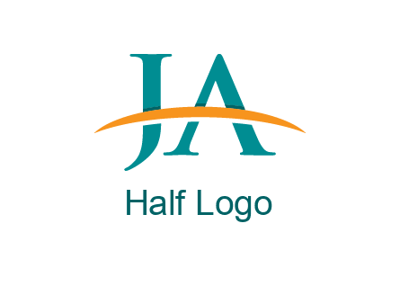 Letters JA with swoosh logo