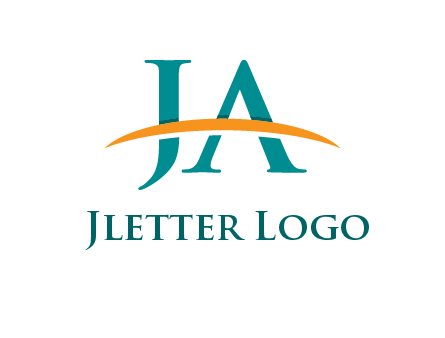 Letters JA with swoosh logo