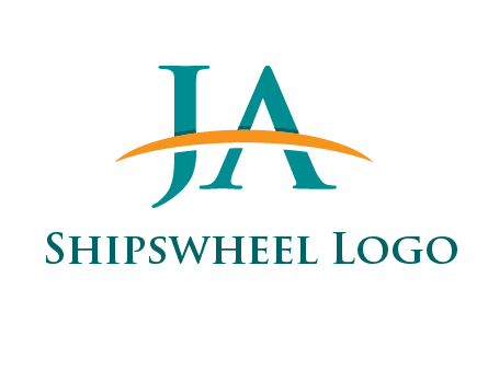 Letters JA with swoosh logo