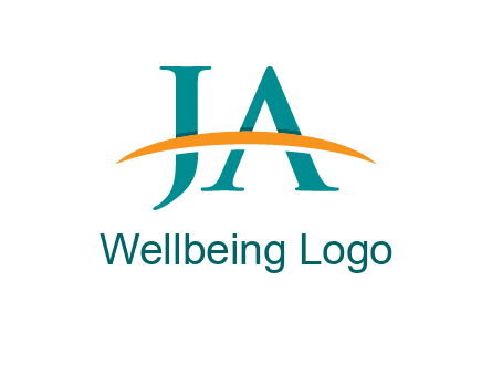 Letters JA with swoosh logo