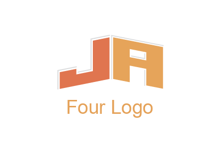letter JA together