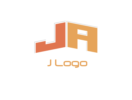 letter JA together