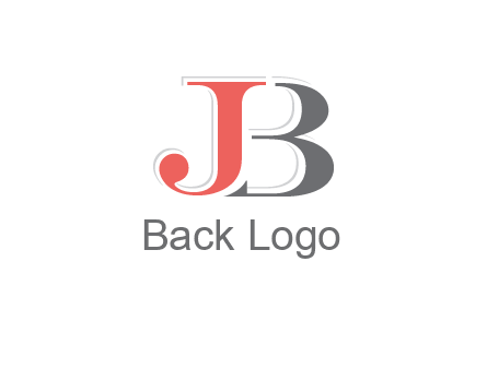 letter J overlapping letter B
