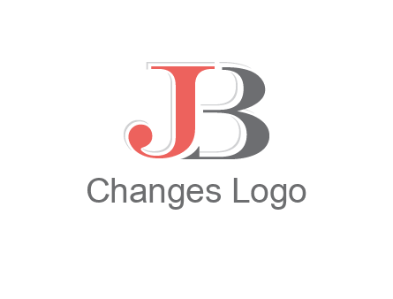 letter J overlapping letter B