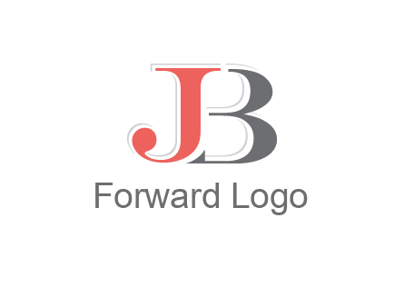 letter J overlapping letter B