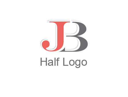 letter J overlapping letter B