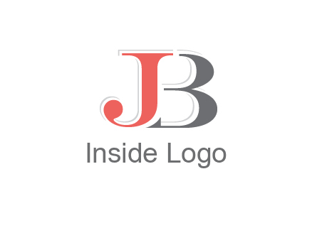 letter J overlapping letter B
