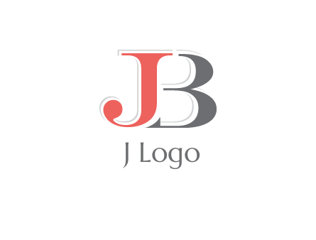 letter J overlapping letter B