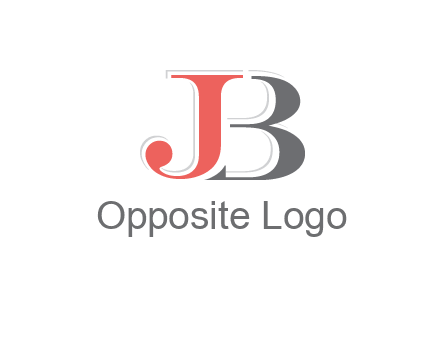 letter J overlapping letter B