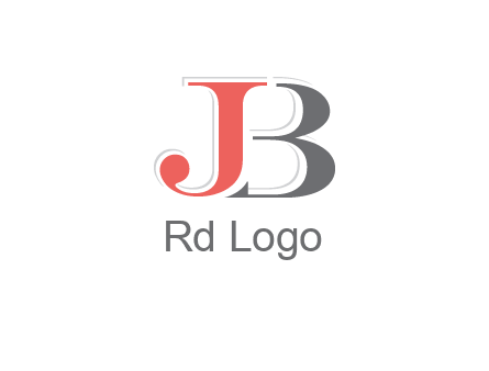 letter J overlapping letter B