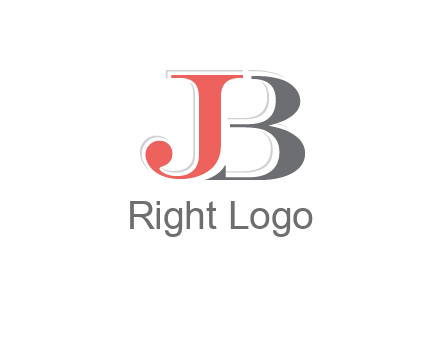 letter J overlapping letter B