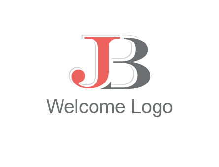 letter J overlapping letter B