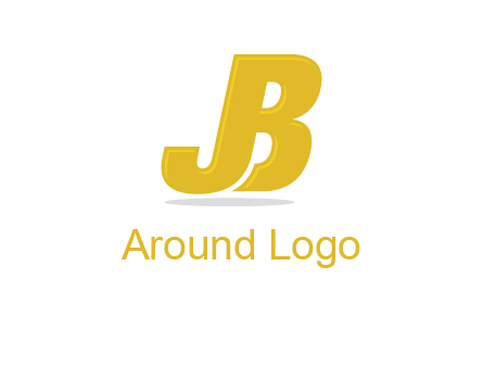 letter B forming letter J