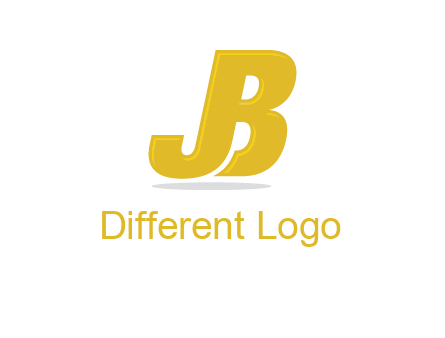 letter B forming letter J