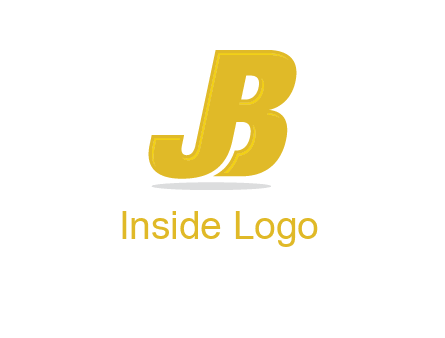 letter B forming letter J