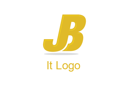letter B forming letter J