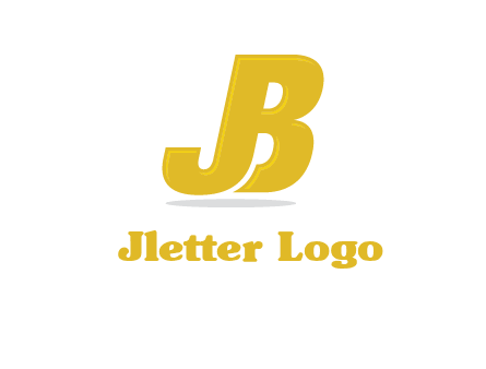 letter B forming letter J