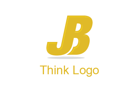 letter B forming letter J