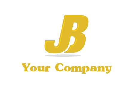 letter B forming letter J