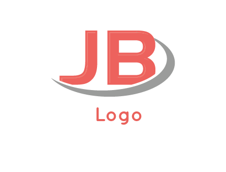 swoosh around Letters JB logo