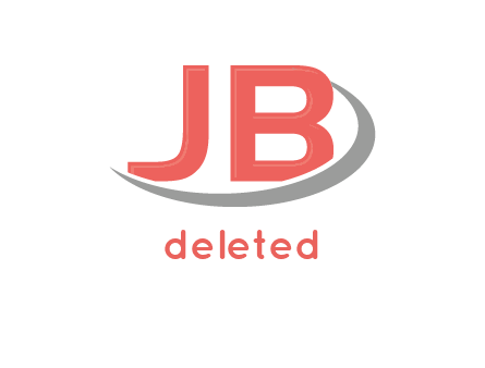 swoosh around Letters JB logo